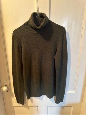 French Connection Olive Green Turtleneck Sweater